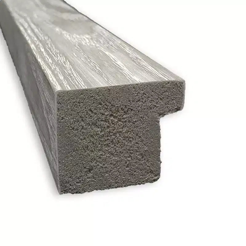 Specchio da Parete Rettangolare Grigio Lavato, con Cornice, Singolo, 40,5" x 29,5"