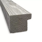 Specchio da Parete Rettangolare Grigio Lavato, con Cornice, Singolo, 40,5" x 29,5"