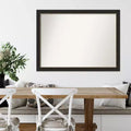 Specchio da parete rettangolare a cornice sottile color bronzo, singolo
