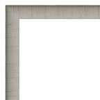 Specchio da parete con cornice sottile in peltro, singolo, 41"x30"