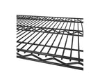 Scaffale a 6 ripiani in filo d'acciaio con ruote – Granito / Grafite / Rosso / Bianco, montaggio a 1 persona
