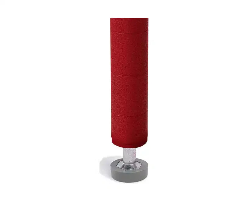 Scaffale a 6 ripiani in filo d'acciaio con ruote – Granito / Grafite / Rosso / Bianco, montaggio a 1 persona