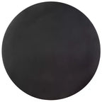 Tavolino d'appoggio rotondo in ferro nero, per 1 persona