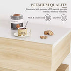 Mobile credenza a 3 cassetti e 3 ante in legno naturale per 1