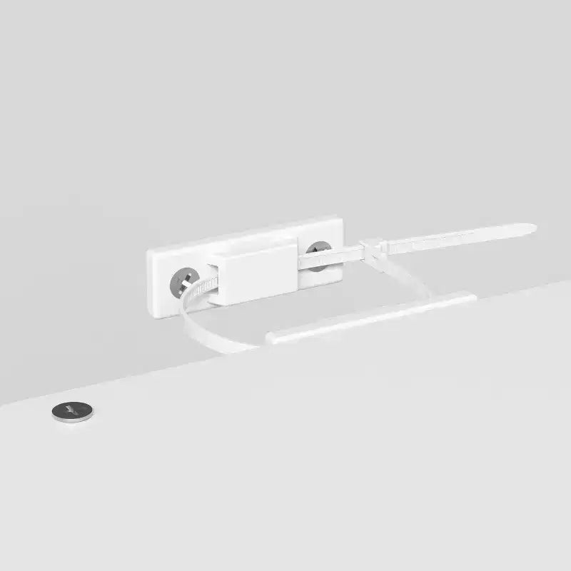 Vetrinetta bianca in stile francese con intagli dorati e luci a LED, 2 cassetti, montaggio per 1 persona