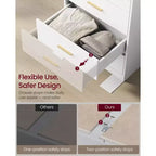 Cassettiera a 6 cassetti Cloud White / Ink Black, stile moderno, per una persona