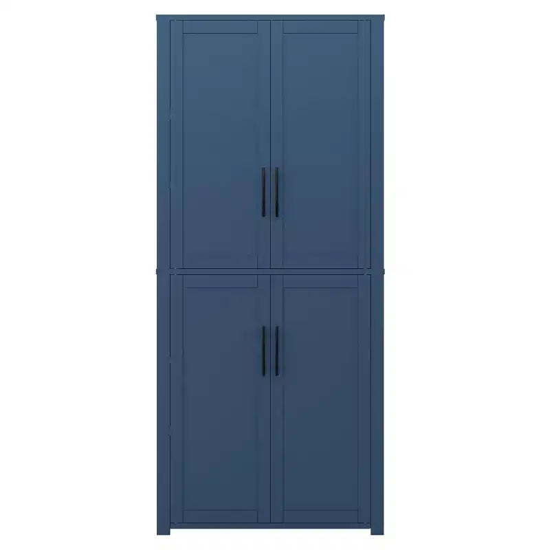 Dispensa a quattro ante indipendente – Nero/Blu/Verde/Naturale/Bianco, Utente singolo