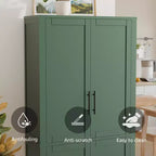 Dispensa a quattro ante indipendente – Nero/Blu/Verde/Naturale/Bianco, Utente singolo