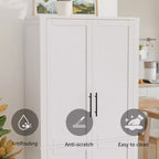 Dispensa a quattro ante indipendente – Nero/Blu/Verde/Naturale/Bianco, Utente singolo