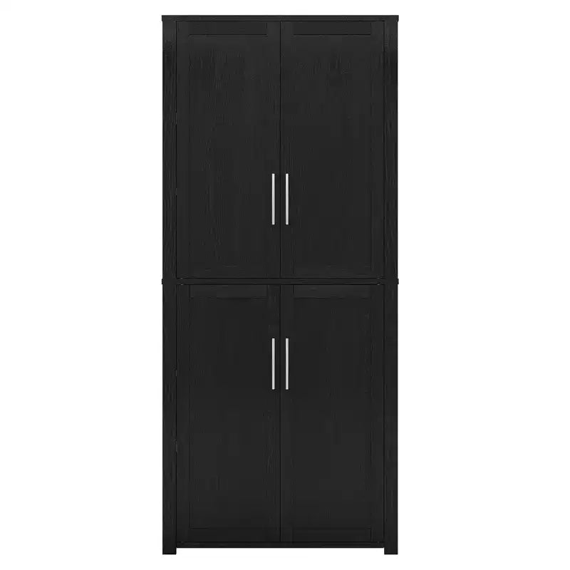 Dispensa a quattro ante indipendente – Nero/Blu/Verde/Naturale/Bianco, Utente singolo