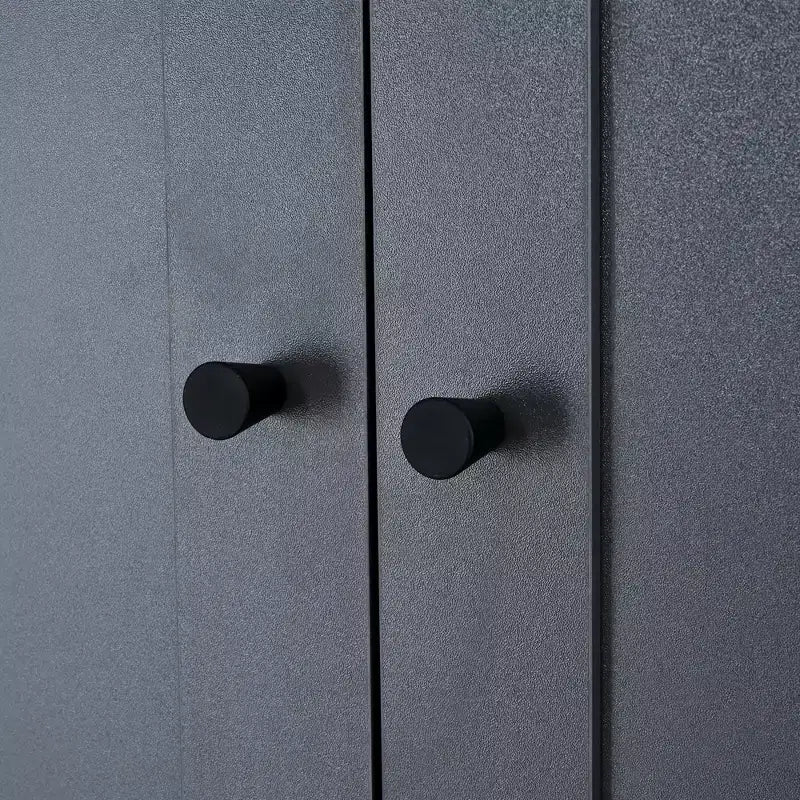 Mobile dispensa da cucina a colonna nero/blu/bianco, mobile indipendente con portabottiglie, per 1