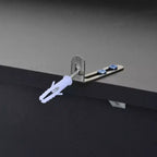 Mobile dispensa da cucina a colonna nero/blu/bianco, mobile indipendente con portabottiglie, per 1
