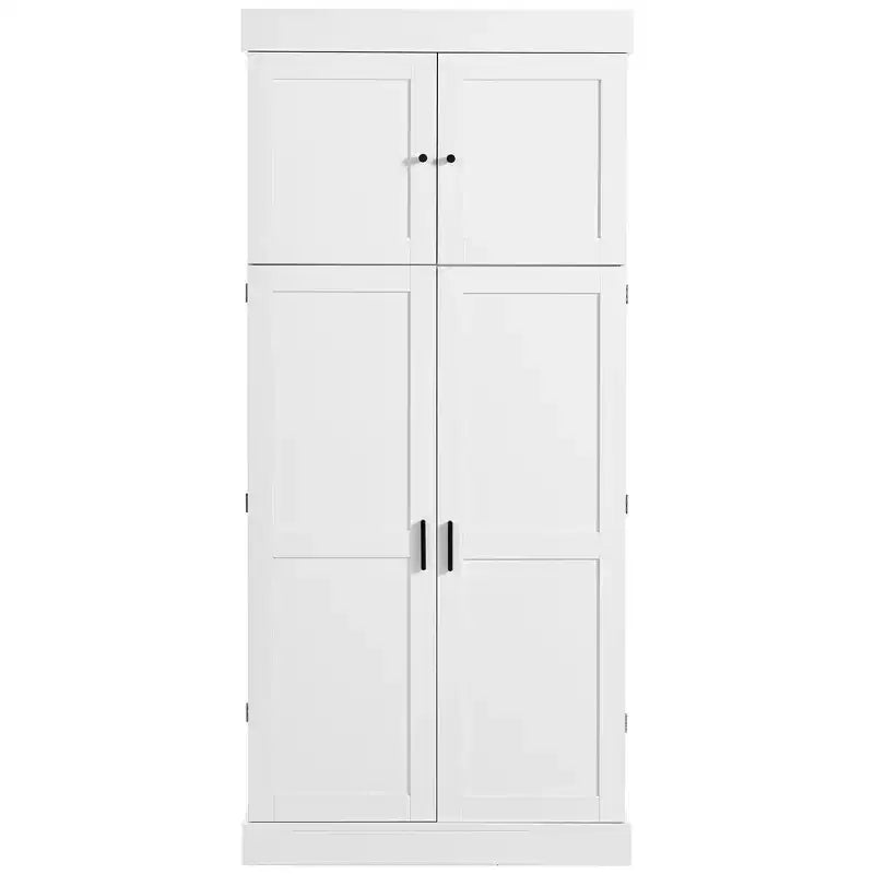 Mobile dispensa da cucina a colonna nero/blu/bianco, mobile indipendente con portabottiglie, per 1