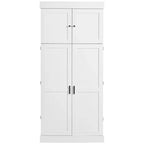 Mobile dispensa da cucina a colonna nero/blu/bianco, mobile indipendente con portabottiglie, per 1