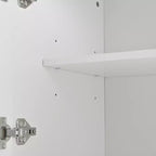 Mobile dispensa da cucina a colonna nero/blu/bianco, mobile indipendente con portabottiglie, per 1
