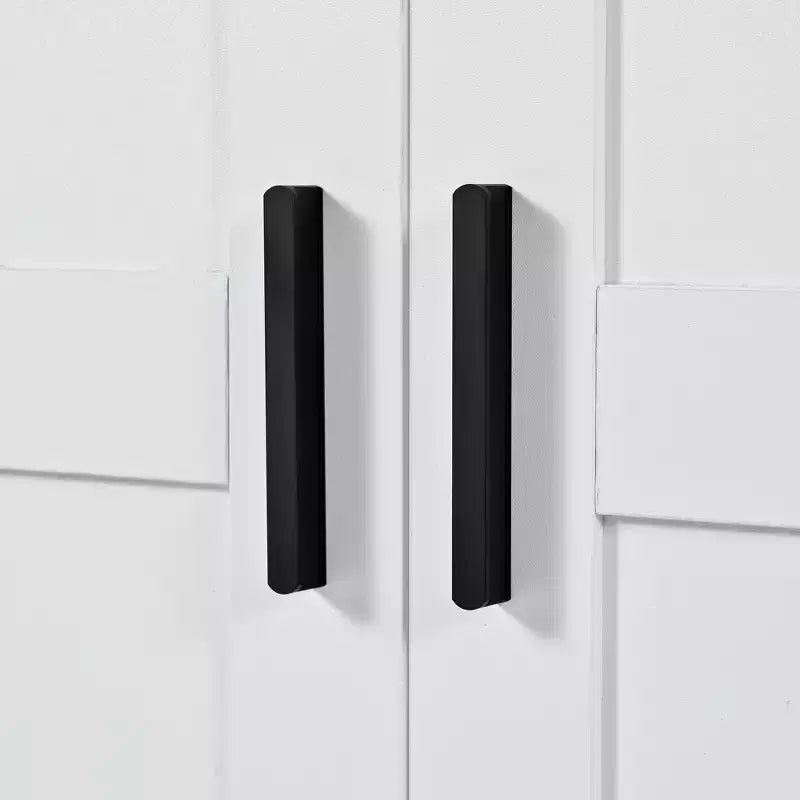 Mobile dispensa da cucina a colonna nero/blu/bianco, mobile indipendente con portabottiglie, per 1