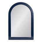 Pensile a specchio bianco ad arco per medicinali, anta singola, 1 persona
