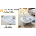 Tavolino rotondo bianco, base incrociata, MDF, 1 posto