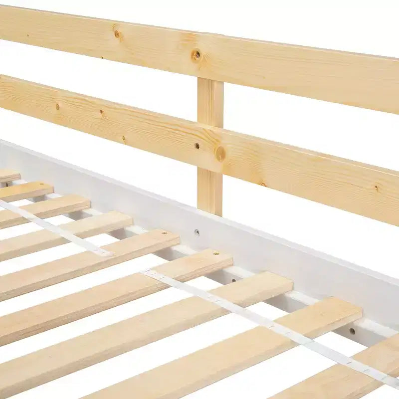 Letto a castello a casetta bianco doppio con finestre e porte, per 2 bambini