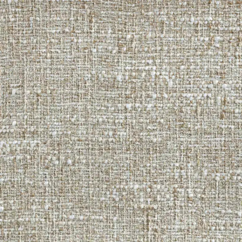 Sgabello da bancone di media altezza imbottito in tessuto beige/cognac/crema con braccioli, set da 2