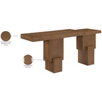 Consolle rettangolare nera/marrone/naturale, stile contemporaneo, 1 pezzo