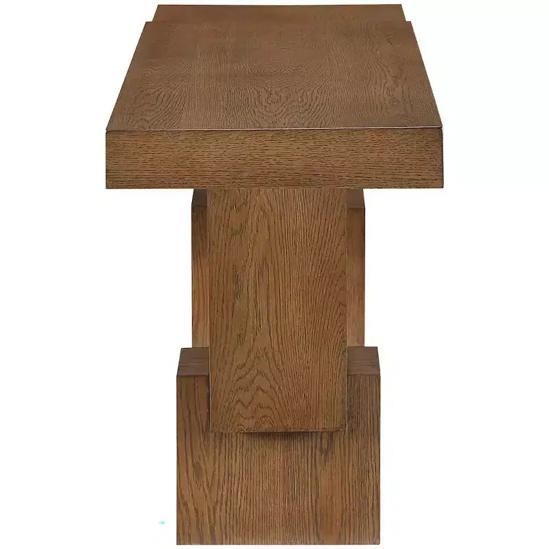 Consolle rettangolare nera/marrone/naturale, stile contemporaneo, 1 pezzo