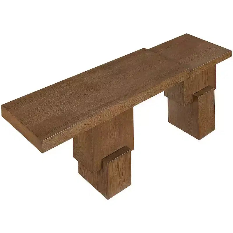 Consolle rettangolare nera/marrone/naturale, stile contemporaneo, 1 pezzo