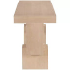 Consolle rettangolare nera/marrone/naturale, stile contemporaneo, 1 pezzo