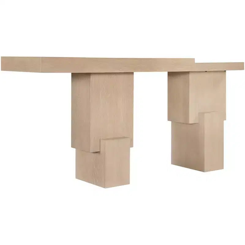Consolle rettangolare nera/marrone/naturale, stile contemporaneo, 1 pezzo