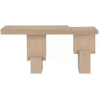Consolle rettangolare nera/marrone/naturale, stile contemporaneo, 1 pezzo