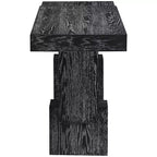 Consolle rettangolare nera/marrone/naturale, stile contemporaneo, 1 pezzo