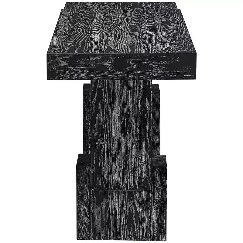 Consolle rettangolare nera/marrone/naturale, stile contemporaneo, 1 pezzo