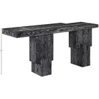 Consolle rettangolare nera/marrone/naturale, stile contemporaneo, 1 pezzo