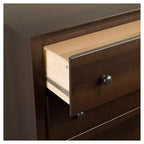 Comodino a 3 cassetti Espresso Brown, singolo