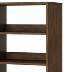 Libreria alta in Marrone Rustico con Gambe a Forcina e Cassetto – Stile Industriale, Montaggio da 1 Persona