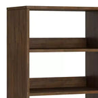Libreria alta in Marrone Rustico con Gambe a Forcina e Cassetto – Stile Industriale, Montaggio da 1 Persona