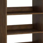 Libreria alta in Marrone Rustico con Gambe a Forcina e Cassetto – Stile Industriale, Montaggio da 1 Persona