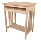 Supporto per Computer in Legno Massello Naturale Grezzo – Utente Singolo