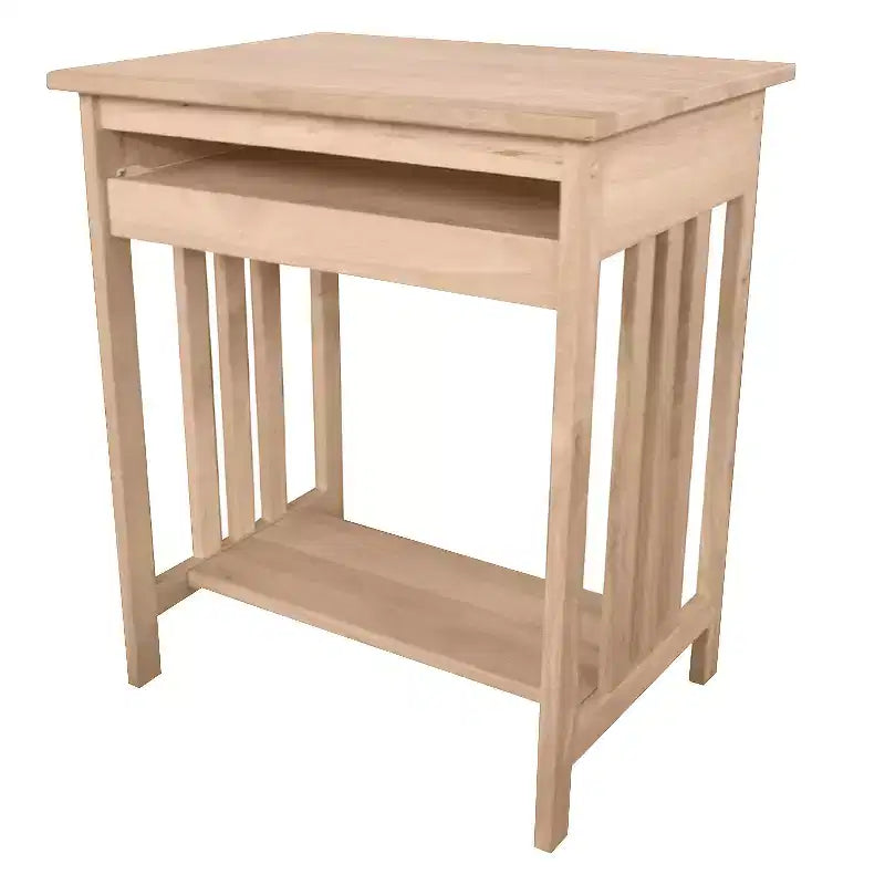Supporto per Computer in Legno Massello Naturale Grezzo – Utente Singolo