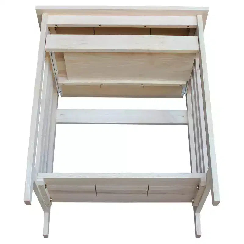Supporto per Computer in Legno Massello Naturale Grezzo – Utente Singolo