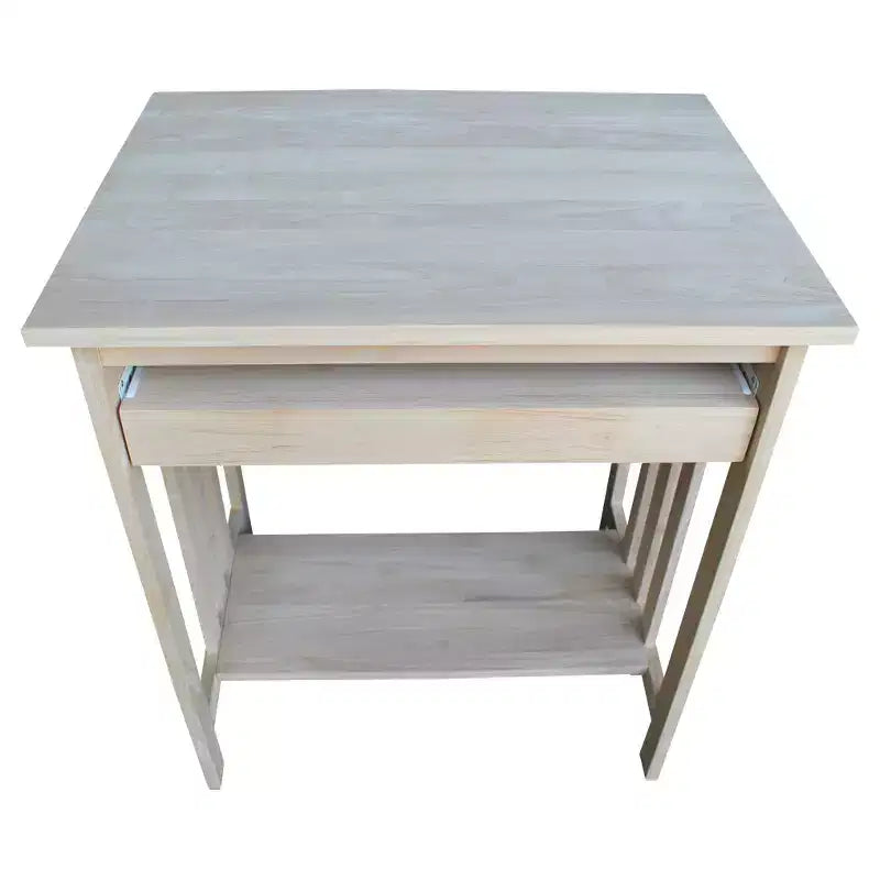 Supporto per Computer in Legno Massello Naturale Grezzo – Utente Singolo