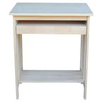 Supporto per Computer in Legno Massello Naturale Grezzo – Utente Singolo