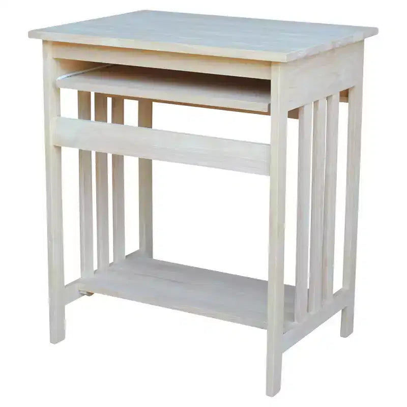 Supporto per Computer in Legno Massello Naturale Grezzo – Utente Singolo