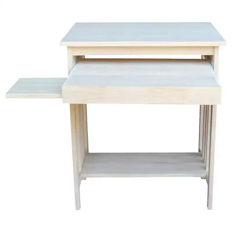 Supporto per Computer in Legno Massello Naturale Grezzo – Utente Singolo