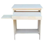 Supporto per Computer in Legno Massello Naturale Grezzo – Utente Singolo