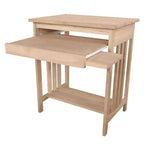 Supporto per Computer in Legno Massello Naturale Grezzo – Utente Singolo