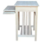 Supporto per Computer in Legno Massello Naturale Grezzo – Utente Singolo