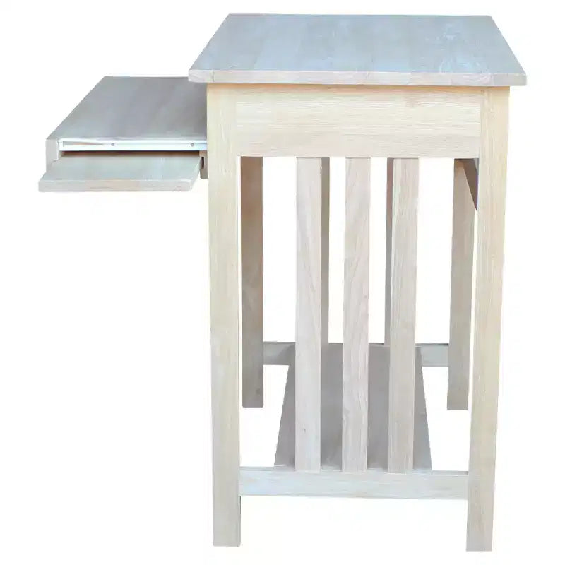 Supporto per Computer in Legno Massello Naturale Grezzo – Utente Singolo