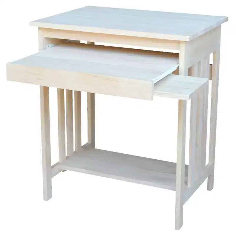 Supporto per Computer in Legno Massello Naturale Grezzo – Utente Singolo
