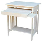 Supporto per Computer in Legno Massello Naturale Grezzo – Utente Singolo